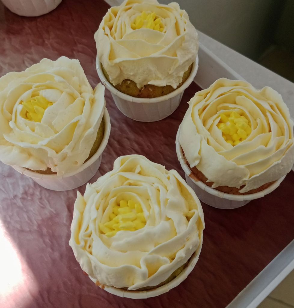 Peony Cupcakes